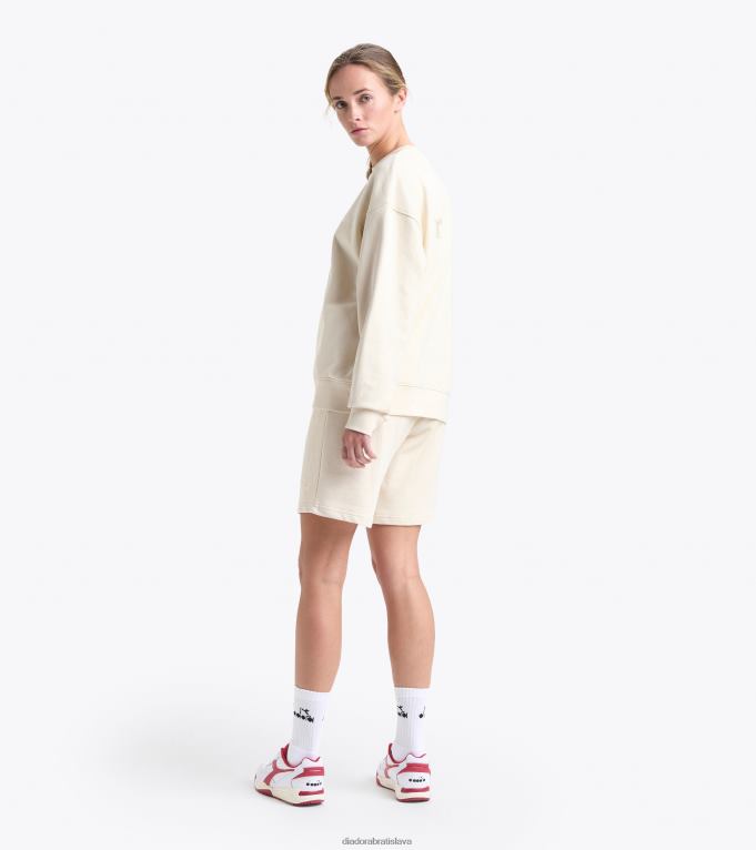 logo mikiny crew spw TL0HT279 biela labuť muži Diadora odev