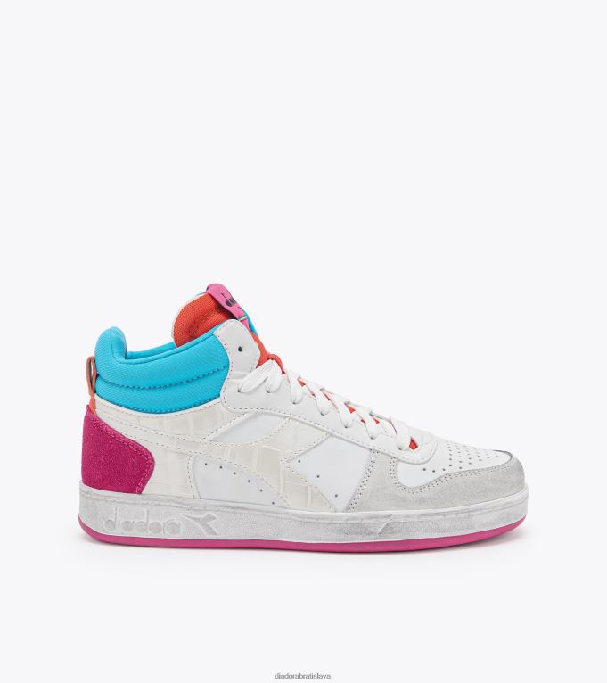 magický košík demi croco vn TL0HT567 wht/bakalár tlačidlo/daiquiri ženy Diadora topánky