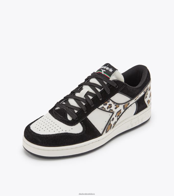 magický košík nízky panter wn TL0HT577 biely čierny ženy Diadora topánky