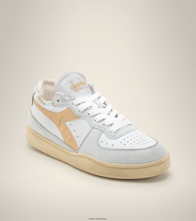 mi košík riadkový rez TL0HT61 biely piesok muži Diadora topánky