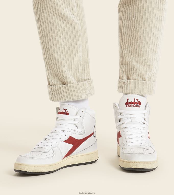 mi použitý košík TL0HT49 biela/granátová muži Diadora topánky