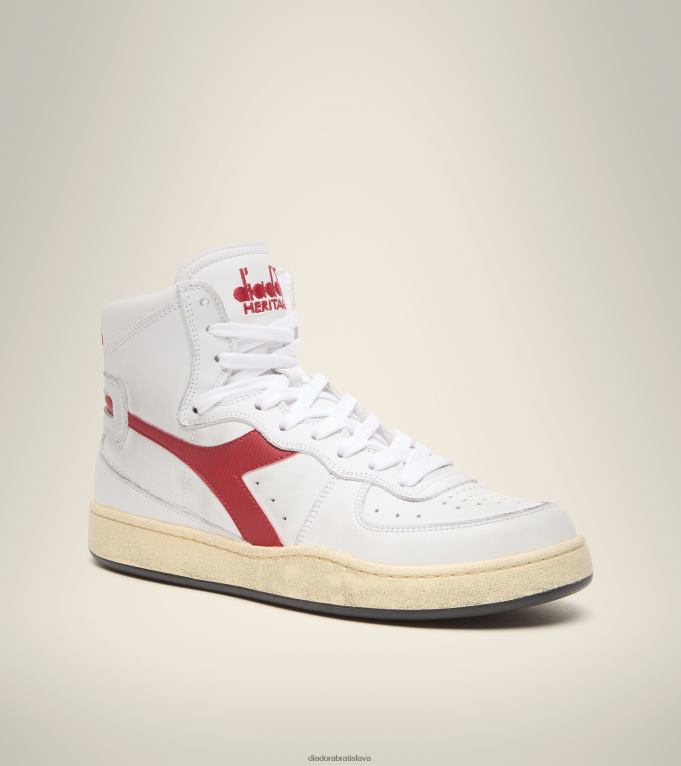 mi použitý košík TL0HT49 biela/granátová muži Diadora topánky