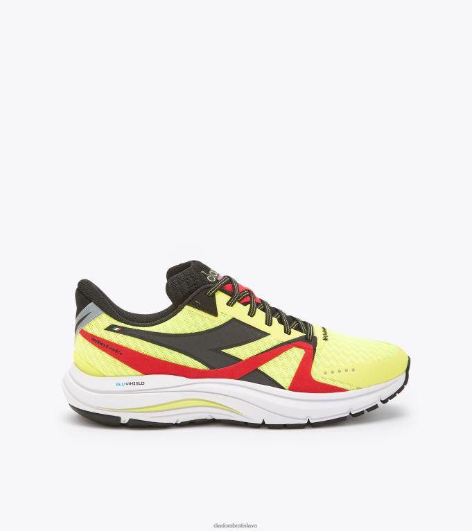 žltá fluo dd/blk/ohnivá červená