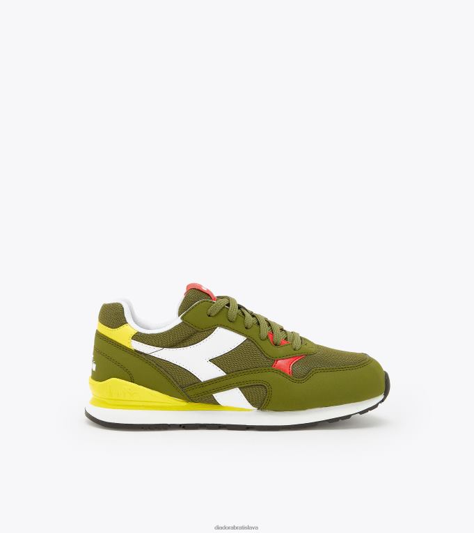 n92 gs TL0HT817 avokádo/biela/živá žltá deti Diadora topánky