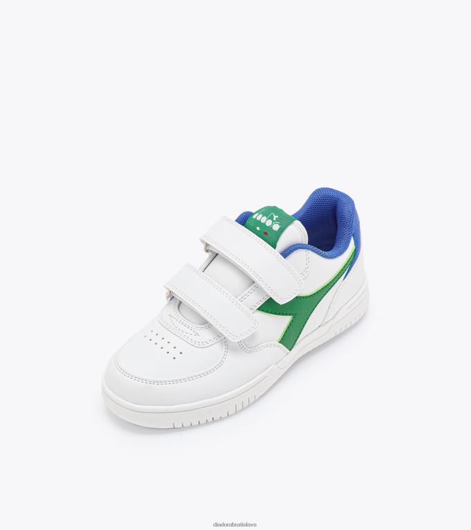 raptor low ps TL0HT834 biela/veselá zelená deti Diadora topánky