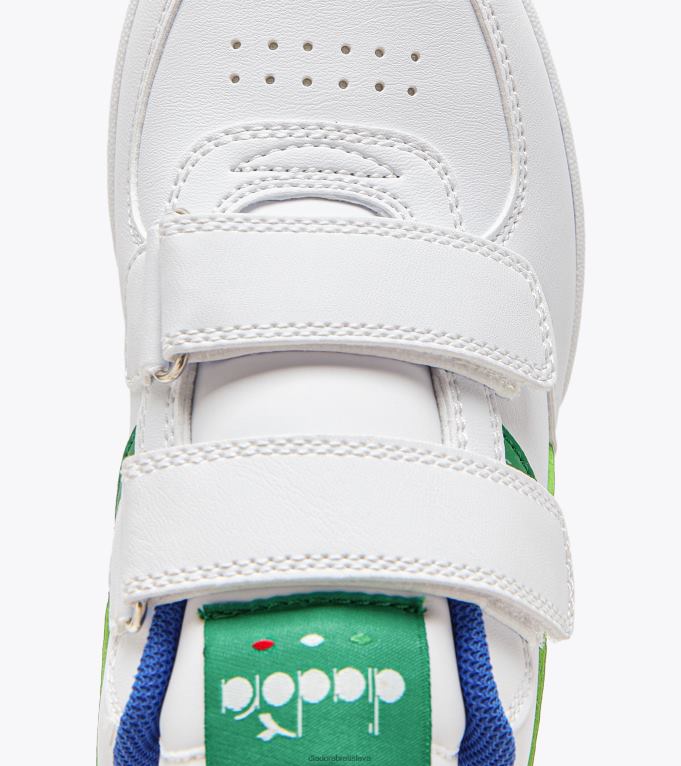 raptor low ps TL0HT834 biela/veselá zelená deti Diadora topánky