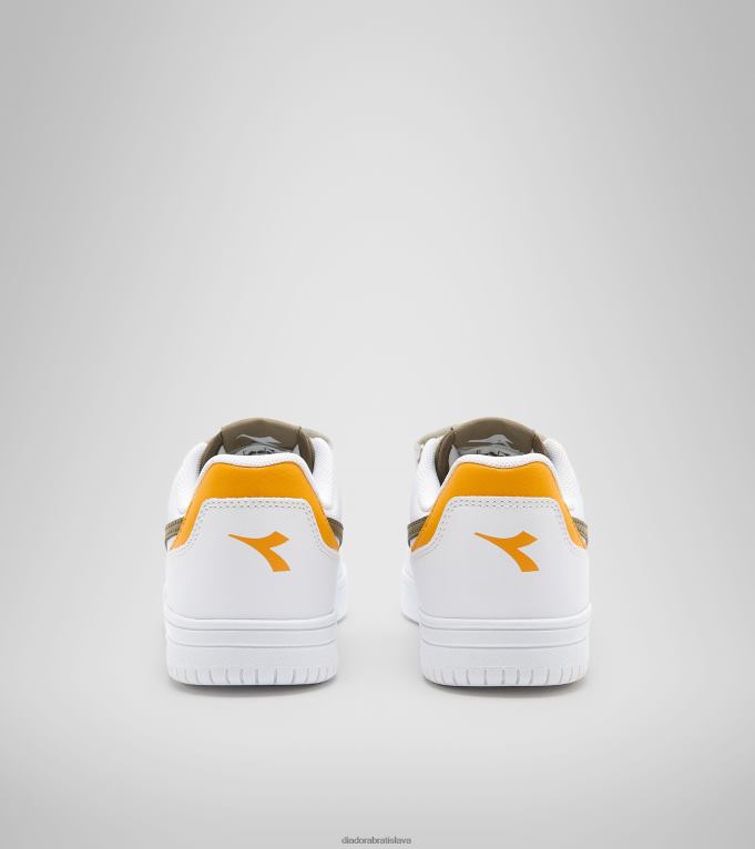 raptor low ps TL0HT837 biela/tmavá oliva deti Diadora topánky