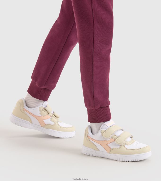 raptor low ps TL0HT839 biela kosť/pastelovo ružové opálenie deti Diadora topánky