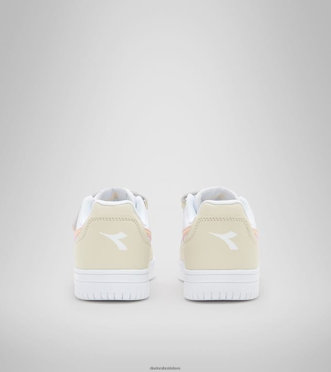 raptor low ps TL0HT839 biela kosť/pastelovo ružové opálenie deti Diadora topánky