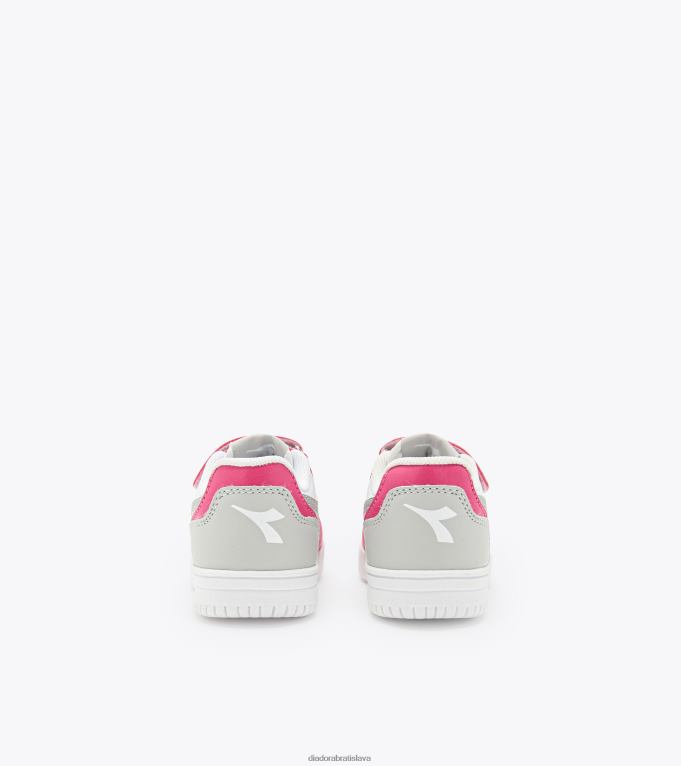 raptor nízke td TL0HT867 ružový rebríček/strieborný deti Diadora topánky