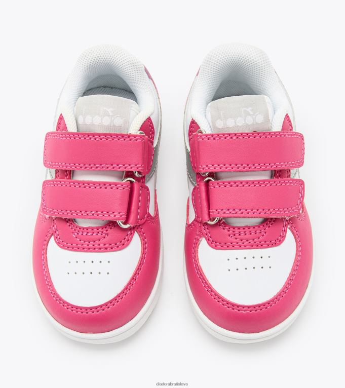 raptor nízke td TL0HT867 ružový rebríček/strieborný deti Diadora topánky