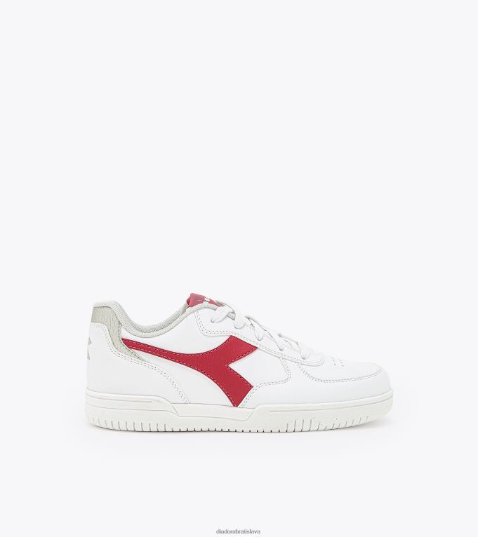 raptor nízky gs TL0HT784 biela/perzská červená deti Diadora topánky