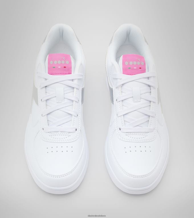raptor nízky gs TL0HT785 biela/strieborná deti Diadora topánky
