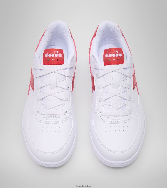 raptor nízky gs TL0HT786 biela/aurora červená deti Diadora topánky