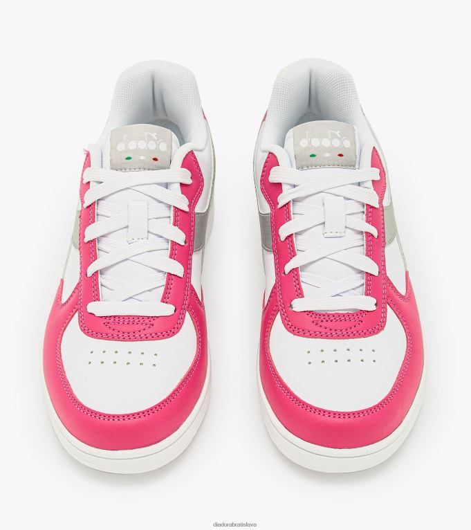 raptor nízky gs TL0HT790 ružový rebríček/strieborný deti Diadora topánky