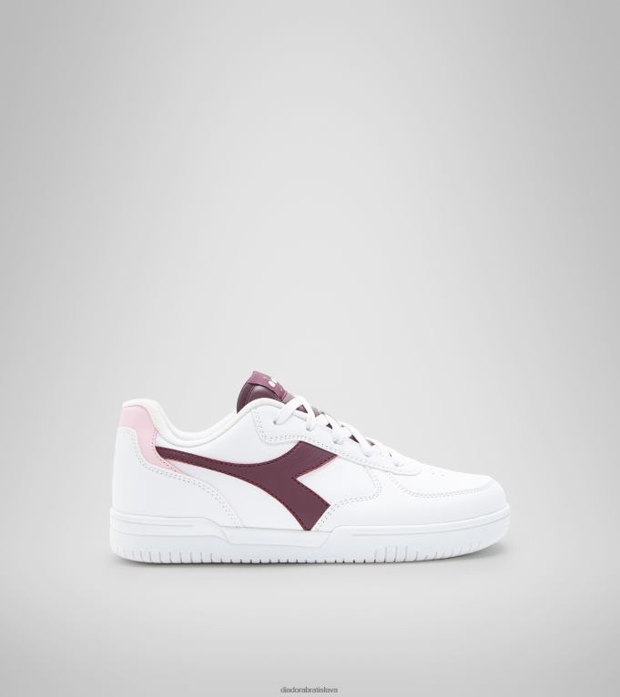 raptor nízky gs TL0HT794 biele/hroznové víno deti Diadora topánky