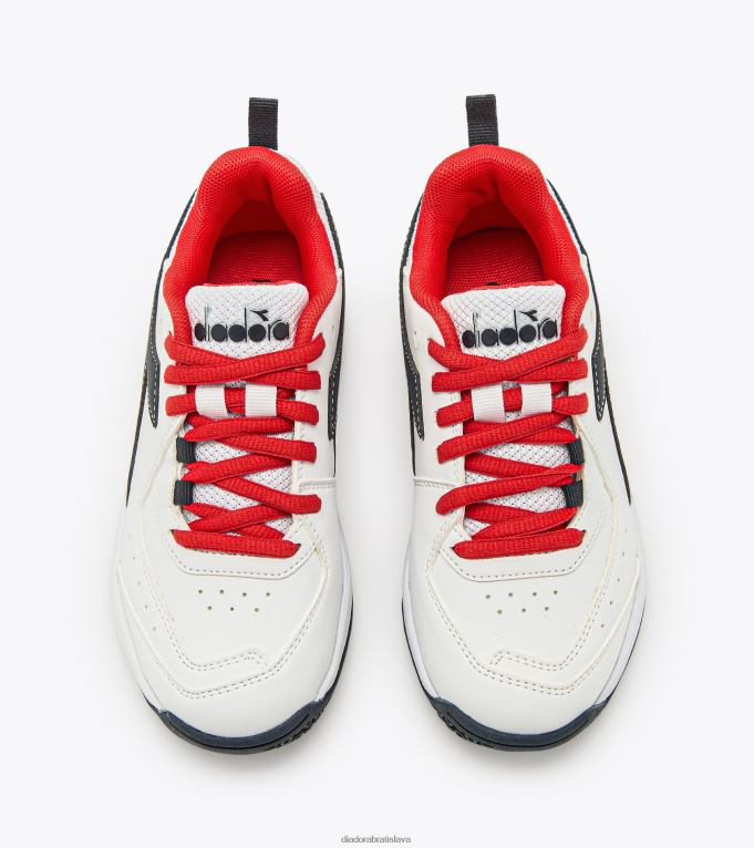 s výzva 5 sl ml TL0HT822 biela/modrá korzár/ohnivá červená deti Diadora topánky
