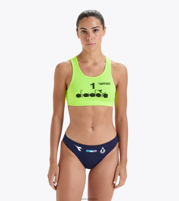 top gara donna 1 tábor taliansky 23 TL0HT710 fluo žltá dd ženy Diadora odev