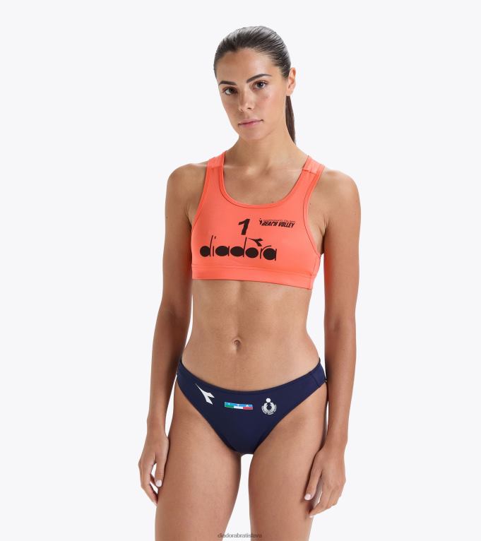 top gara donna 1 tábor taliansky 23 TL0HT711 rumelkový pomaranč ženy Diadora odev