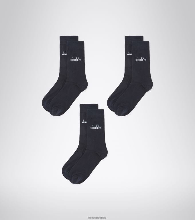 u stredne hladké ponožky 3-balenie TL0HT506 námorníctvo muži Diadora príslušenstvo
