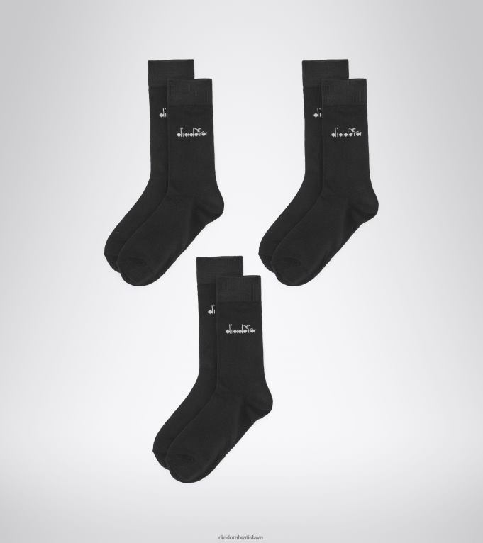 u stredne hladké ponožky 3-balenie TL0HT507 čierna muži Diadora príslušenstvo