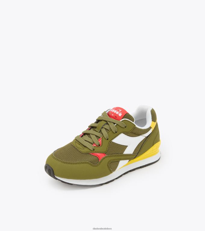 č92 ps TL0HT810 avokádo/biela/živá žltá deti Diadora topánky